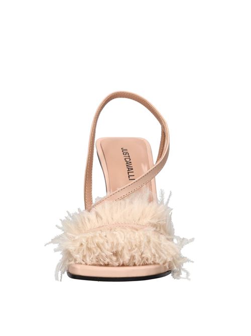 Sandali in pelle JUST CAVALLI | S09WP0121 P4627ROSA